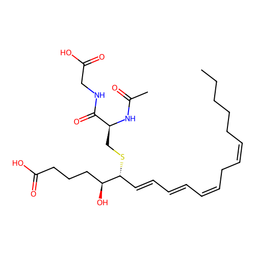 N-Acetylleukotriene D4 structure