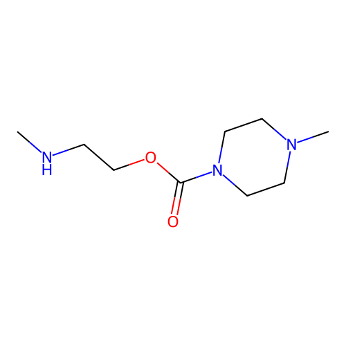 2-(Methylamino)ethyl 4-methylpiperazine-1-carboxylate structure
