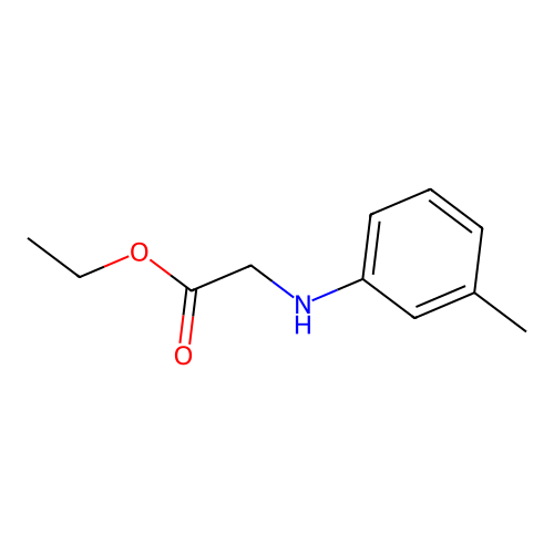 Ethyl [(3-methylphenyl)amino]acetate structure