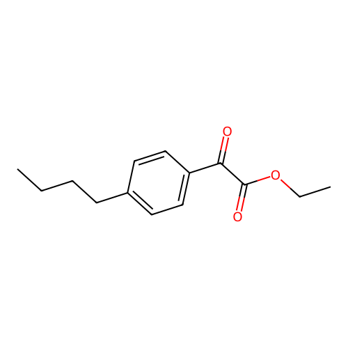 Ethyl 4-n-butylbenzoylformate structure