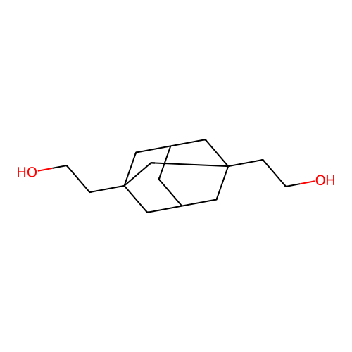2,2'-(Adamantane-1,3-diyl)diethanol structure