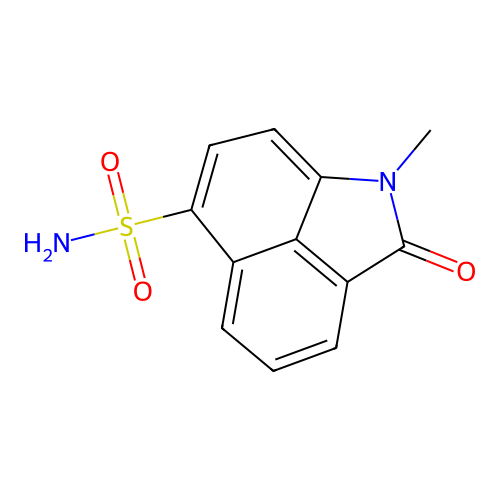 1-Methyl-2-oxo-1,2-dihydrobenzo[cd]indole-6-sulfonamide structure