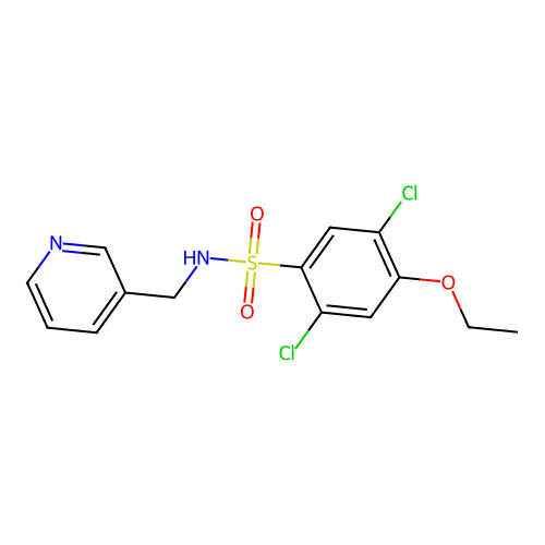 2,5-Dichloro-4-ethoxy-N-pyridin-3-ylmethyl-benzenesulfonamide structure