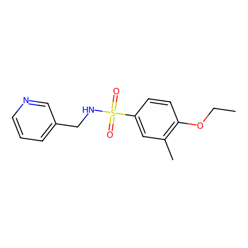 4-Ethoxy-3-methyl-N-pyridin-3-ylmethyl-benzenesulfonamide structure