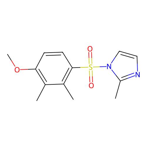1-(4-Methoxy-2,3-dimethylphenyl)sulfonyl-2-methylimidazole structure
