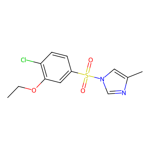 1-(4-Chloro-3-ethoxyphenyl)sulfonyl-4-methylimidazole structure