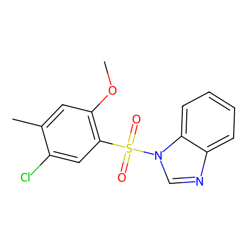 1-(5-Chloro-2-methoxy-4-methyl-benzenesulfonyl)-1H-benzoimidazole structure