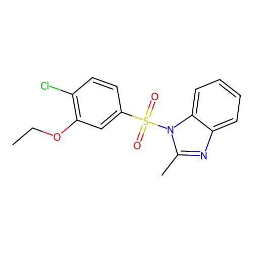 1-(4-Chloro-3-ethoxyphenyl)sulfonyl-2-methylbenzimidazole structure