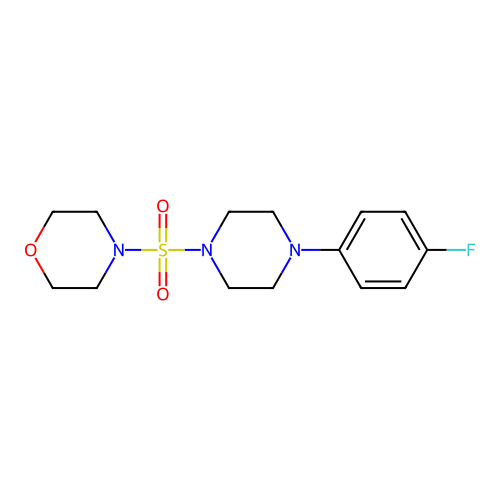 4-{[4-(4-Fluorophenyl)piperazin-1-yl]sulfonyl}morpholine structure