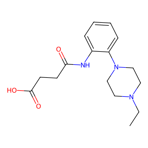 N-[2-(4-Ethyl-piperazin-1-yl)-phenyl]-succinamic acid structure