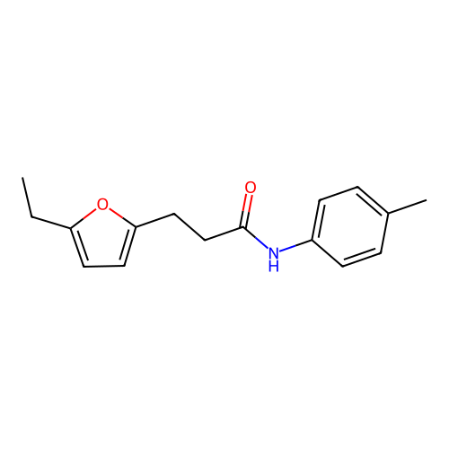 3-(5-ethylfuran-2-yl)-N-(4-methylphenyl)propanamide structure