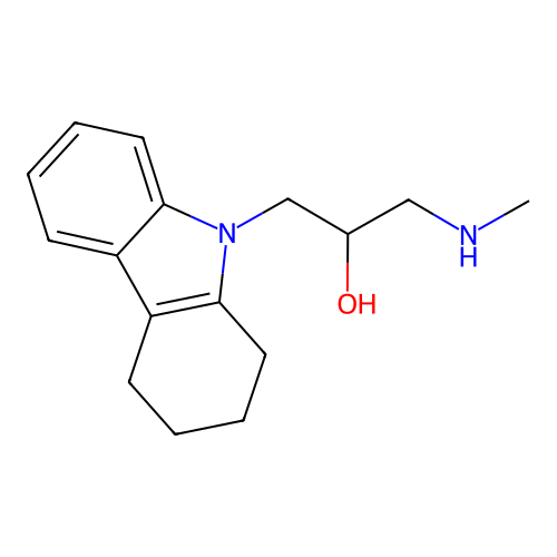 1-Methylamino-3-(1,2,3,4-tetrahydro-carbazol-9-yl)-propan-2-ol structure
