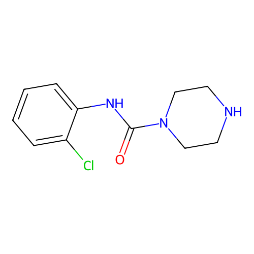 N-(2-chlorophenyl)piperazine-1-carboxamide structure