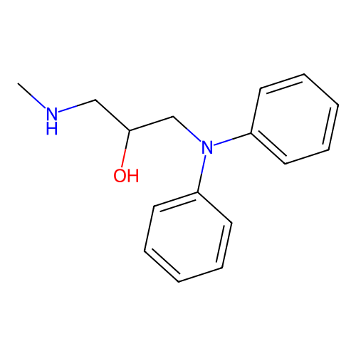 1-Diphenylamino-3-methylamino-propan-2-ol structure