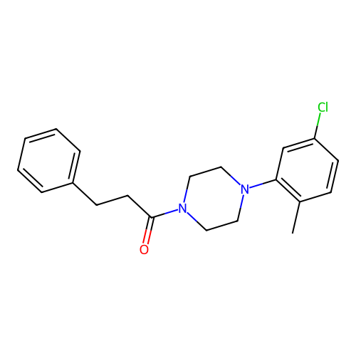 1-[4-(5-Chloro-2-methylphenyl)piperazin-1-yl]-3-phenylpropan-1-one structure