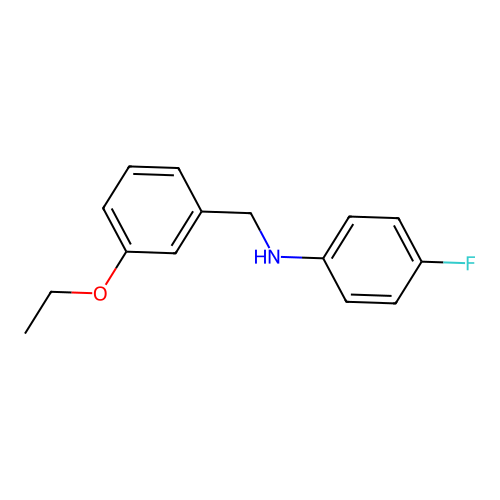 N-(3-ethoxybenzyl)-4-fluoroaniline structure