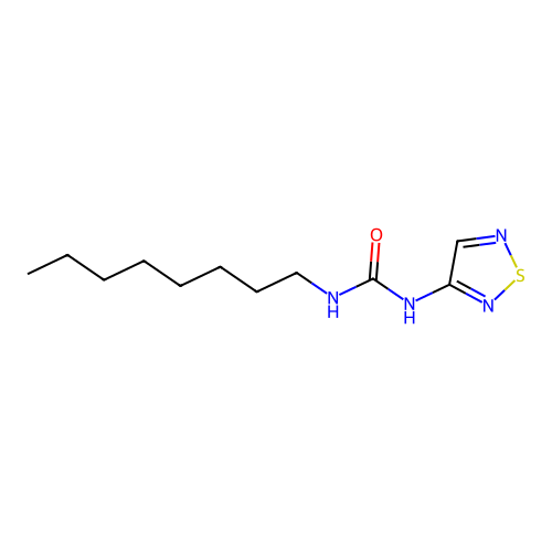 1-Octyl-3-(1,2,5-thiadiazol-3-yl)urea structure