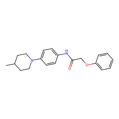 N-[4-(4-methylpiperidin-1-yl)phenyl]-2-phenoxyacetamide structure
