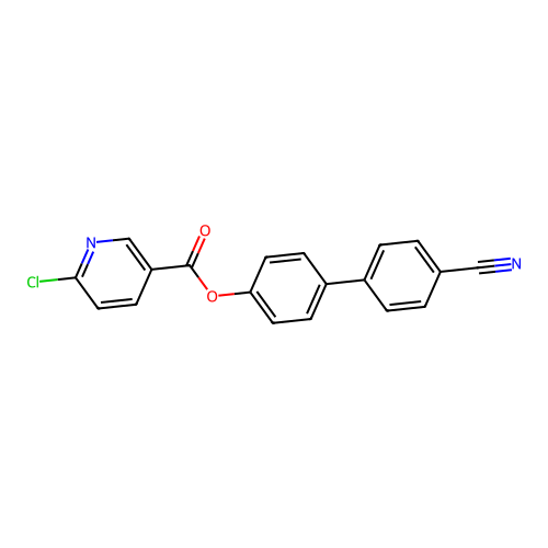 4'-Cyano-[1,1'-biphenyl]-4-yl 6-chloropyridine-3-carboxylate structure