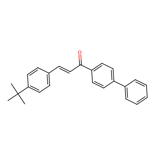 3-(4-Tert-butylphenyl)-1-(4-phenylphenyl)prop-2-en-1-one structure