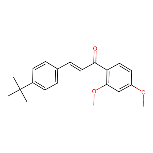 3-(4-Tert-butylphenyl)-1-(2,4-dimethoxyphenyl)prop-2-en-1-one structure