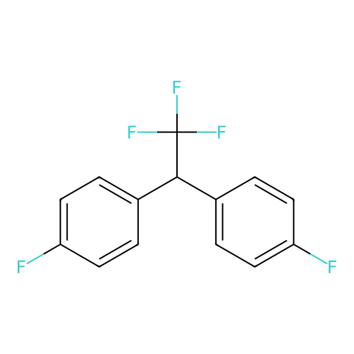 1,1'-(2,2,2-Trifluoroethane-1,1-diyl)bis(4-fluorobenzene) structure