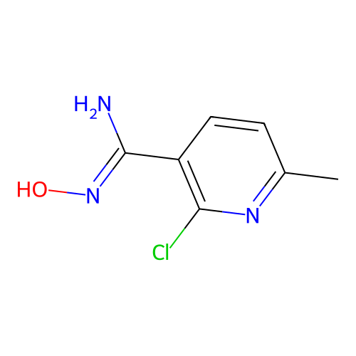 2-Chloro-N-hydroxy-6-methyl-nicotinamidine structure