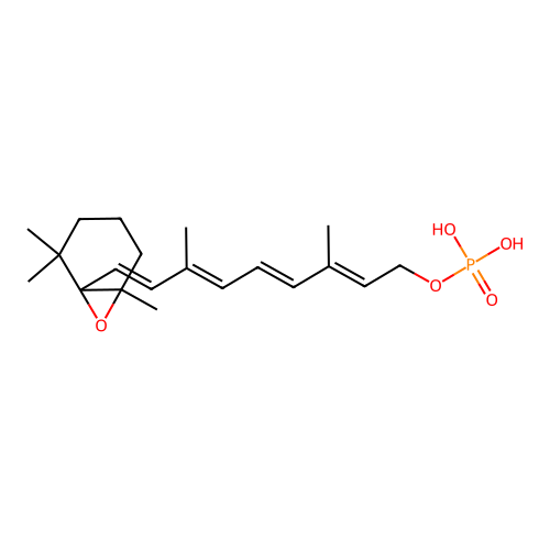 5,6-Epoxyretinylphosphate structure