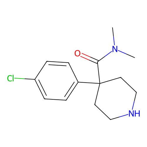 4-(4-Chlorophenyl)-N,N-dimethylpiperidine-4-carboxamide structure