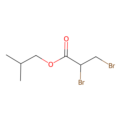 Isobutyl 2,3-dibromopropanoate structure