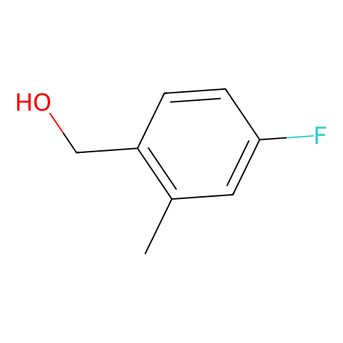 (4-Fluoro-2-methylphenyl)methanol structure