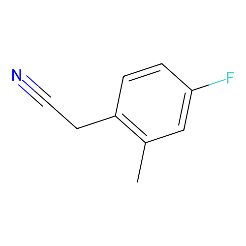 2-(4-Fluoro-2-methylphenyl)acetonitrile structure