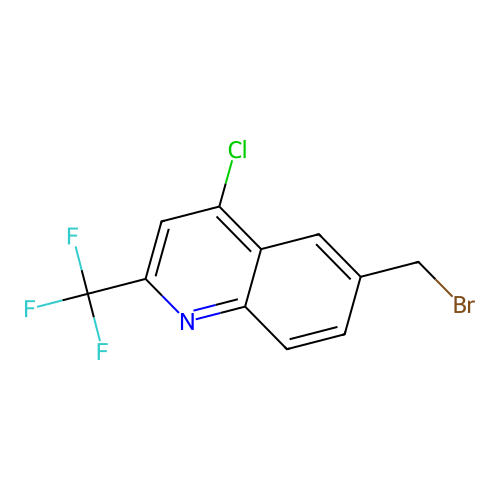 6-(Bromomethyl)-4-chloro-2-(trifluoromethyl)quinoline structure