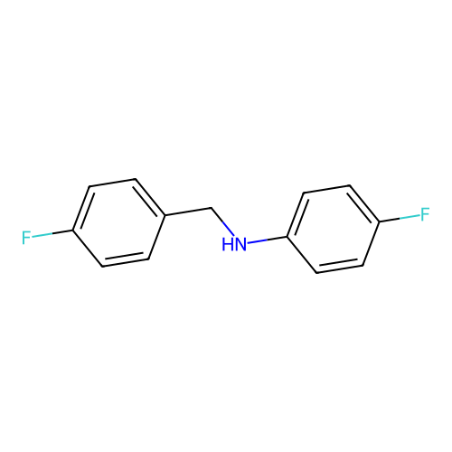 4-fluoro-N-[(4-fluorophenyl)methyl]aniline structure