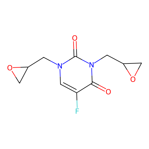 1,3-Bis(2,3-epoxypropyl)-5-fluorouracil structure