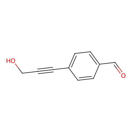 4-(3-Hydroxyprop-1-ynyl)benzaldehyde structure