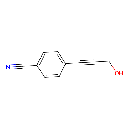 4-(3-Hydroxyprop-1-ynyl)benzonitrile structure