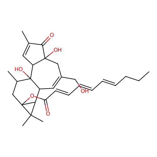12-Deoxyphorbol-13-(2,4,6-decatrienate) structure