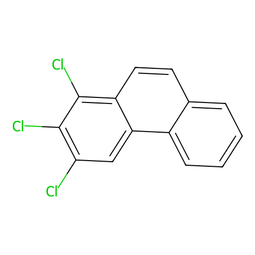 Phenanthrene, trichloro- structure
