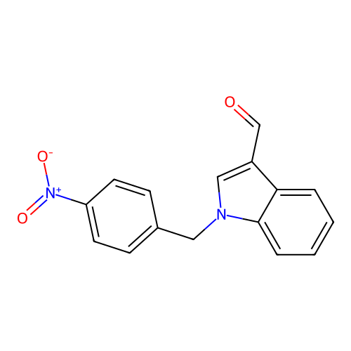1-(4-nitrobenzyl)-1H-indole-3-carbaldehyde structure