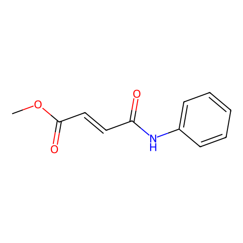 Methyl 4-anilino-4-oxobut-2-enoate structure