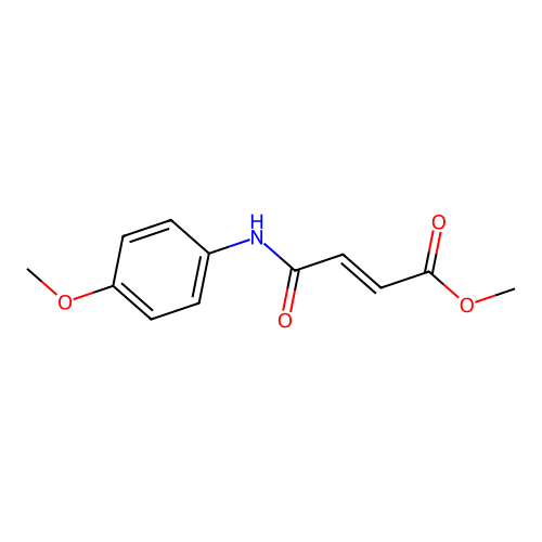Methyl 4-(4-methoxyanilino)-4-oxo-2-butenoate structure