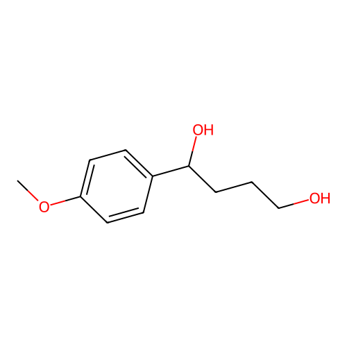 1-(4-Methoxyphenyl)-1,4-butanediol structure