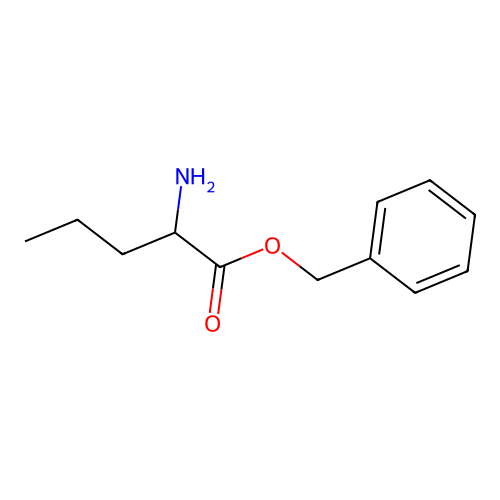 Benzyl 2-aminopentanoate structure
