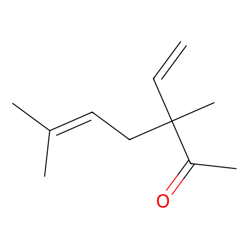 3,6-Dimethyl-3-vinylhept-5-en-2-one structure