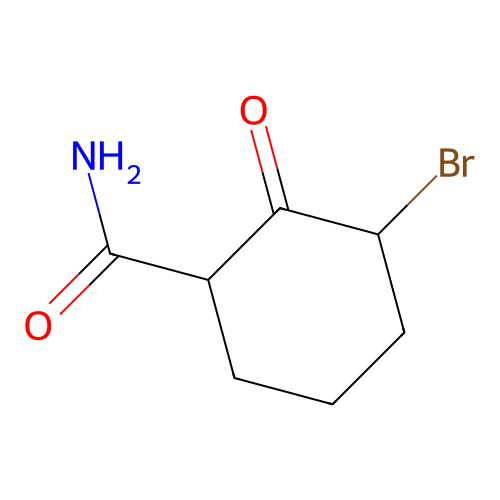 3-Bromo-2-oxocyclohexanecarboxamide structure