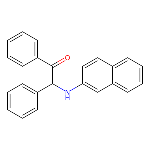 2-(2-Naphthylamino)-1,2-diphenylethanone structure