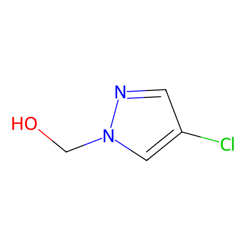 (4-chloro-1H-pyrazol-1-yl)methanol structure