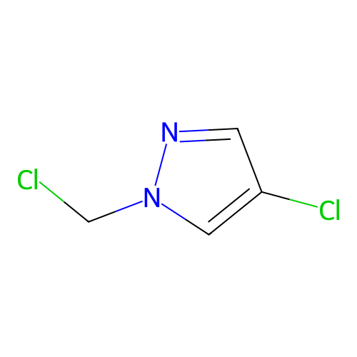 4-chloro-1-(chloromethyl)-1H-pyrazole structure