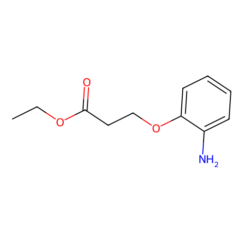 Ethyl 3-(2-aminophenoxy)propanoate structure
